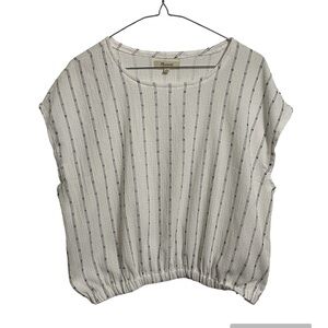 Madewell oversized women’s small polyester blend sleeveless cropped blouse